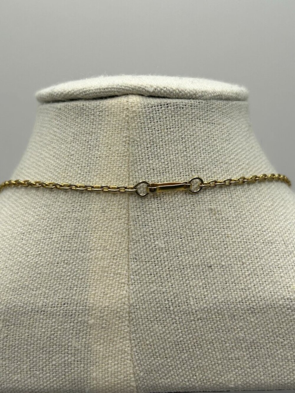 Vintage Green Jade Diamond Cultured Pearl Filigree Gold-tone Pendant Necklace - Picture 5 of 9